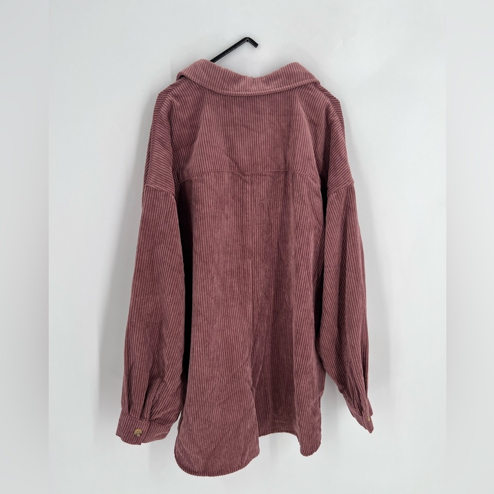 Altar’d State Oversized Corduroy Button Down Shirt Shacket - Picture 7 of 7